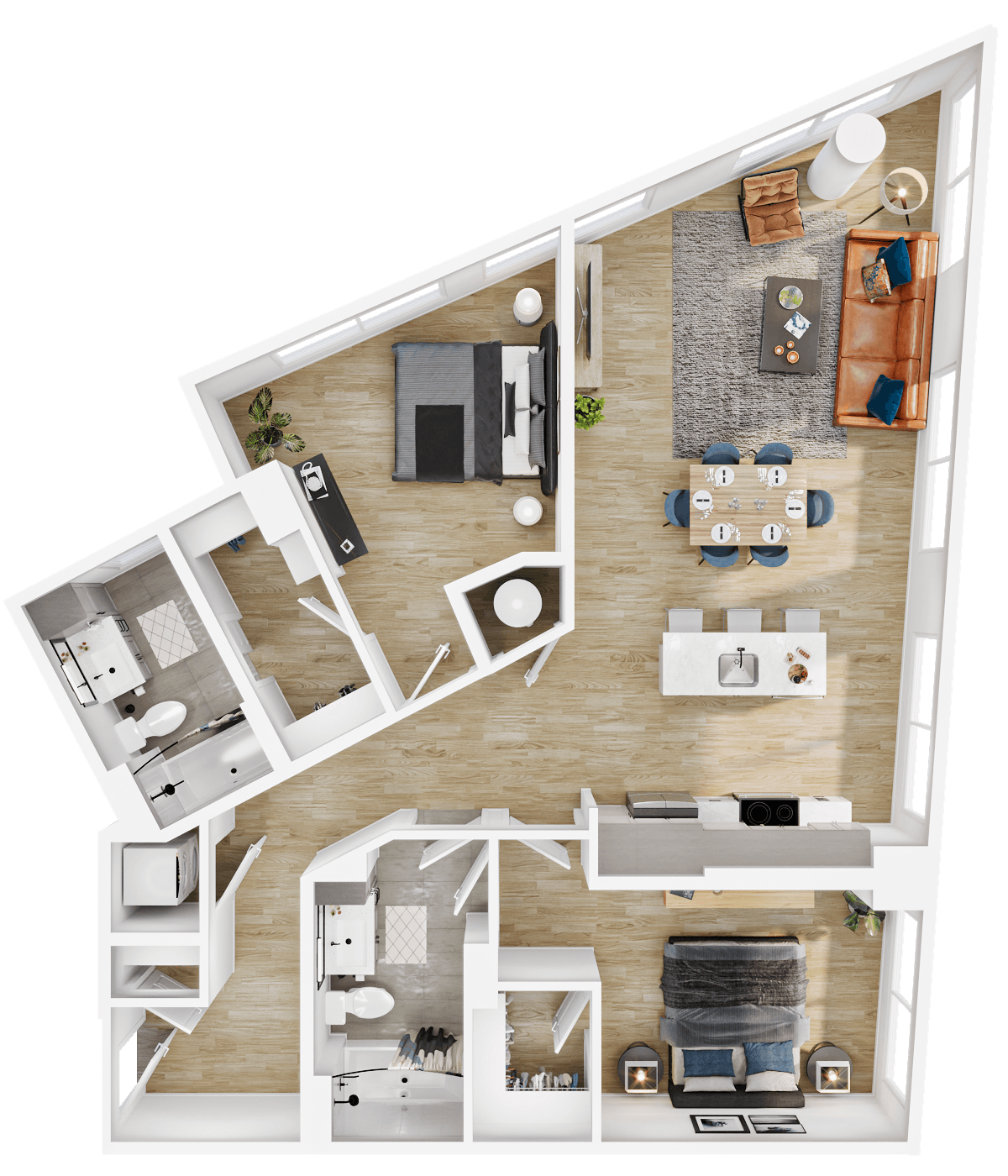 Floor plan layout diagram for B20